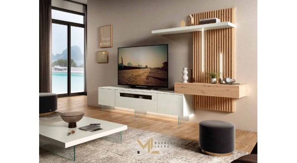 ▷ Composición de salón con Aparador y mueble TV